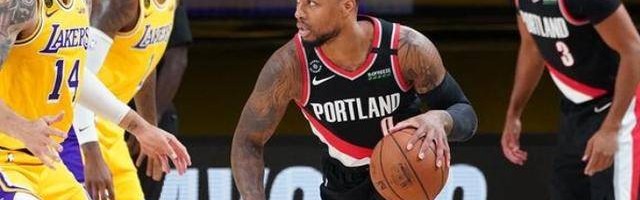  利拉德超远三分开拓者加时险胜步行者队